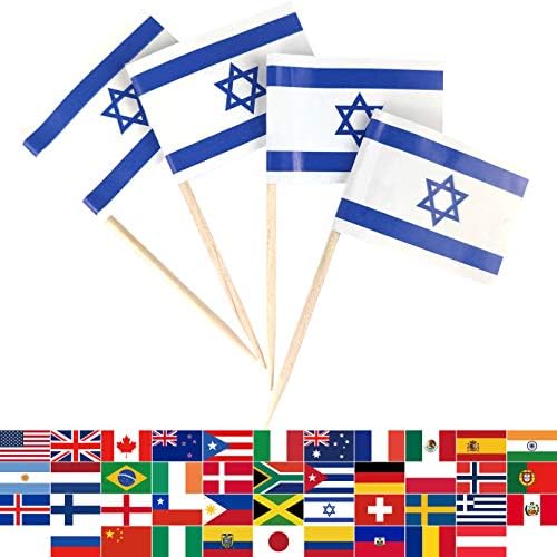 ישראל קיסם דגל ישראלי מיני קטן צילינדר הקאפקייקס דגלי