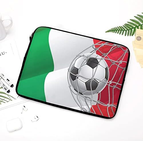 שער כדורגל ודגל איטליה דגל מחשב נייד מארז מגן על מחשב נייד שקית שרוול תיק נשיאה לגברים נשים 10 אינץ '