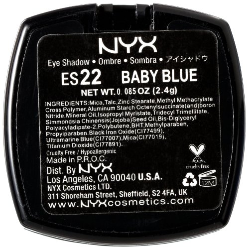 צלליות איפור מקצועיות של ניקס, כחול תינוק, 2.5 גרם