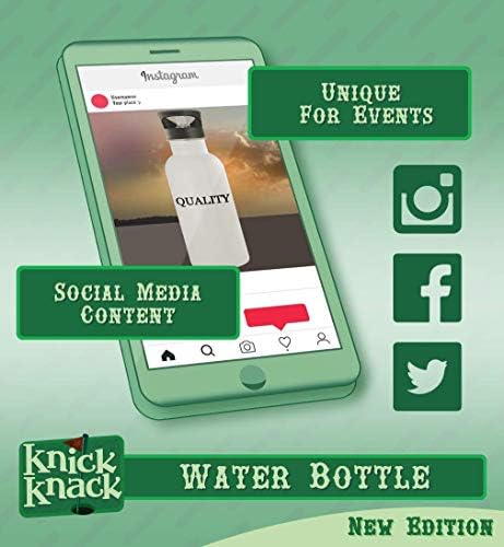 מתנות Knick Knack Keratin - בקבוק מים מפלדת אל חלד 20oz, כסף