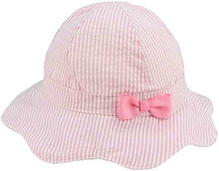 אריסו תינוקת כובע שמש כובע קשת - כובעי דלי להפעלת פעוטות הגנה על שמש בקיץ