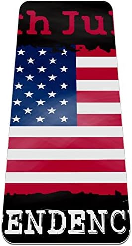 זיבזה גראנג ' 4 יולי רקע אמריקאי דגל פרימיום עבה יוגה מחצלת ידידותית לסביבה גומי בריאות & מגבר; כושר החלקה מחצלת עבור כל סוגים של תרגיל יוגה ופילאטיס
