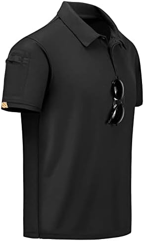 חולצות פולו מהירות של אזרח אנג'ל חולצות גולף שרוול קצר לגברים הופעיות חולצות טקטי טקטי חולצה טניסית מזדמנת