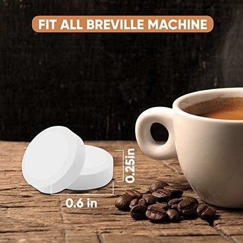טבליות ניקוי מכונות Cleanhike מכונות - עבור Breville, Jura, Miele ו- Coffee Coffee Liversal לכל המותגים - שומני קפה מקצועיים ומנקה שאריות לבריסטות